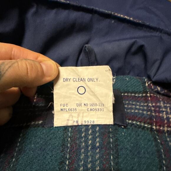 Ladies Woolrich Full Zip Hooded Coat Field Jacket Size Large 8202 Flannel Lined - Picture 7 of 12